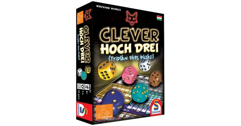 Újdonság Clever hoch Drei (angol kiadás, letölthető magyar szabállyal)