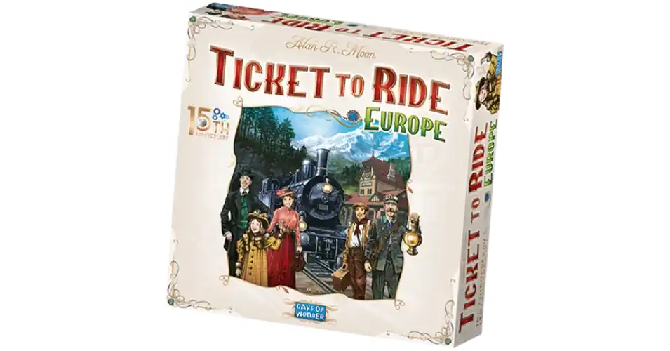 Vedd meg online Ticket to Ride Europe – 15th Anniversary (angol) társasjáték