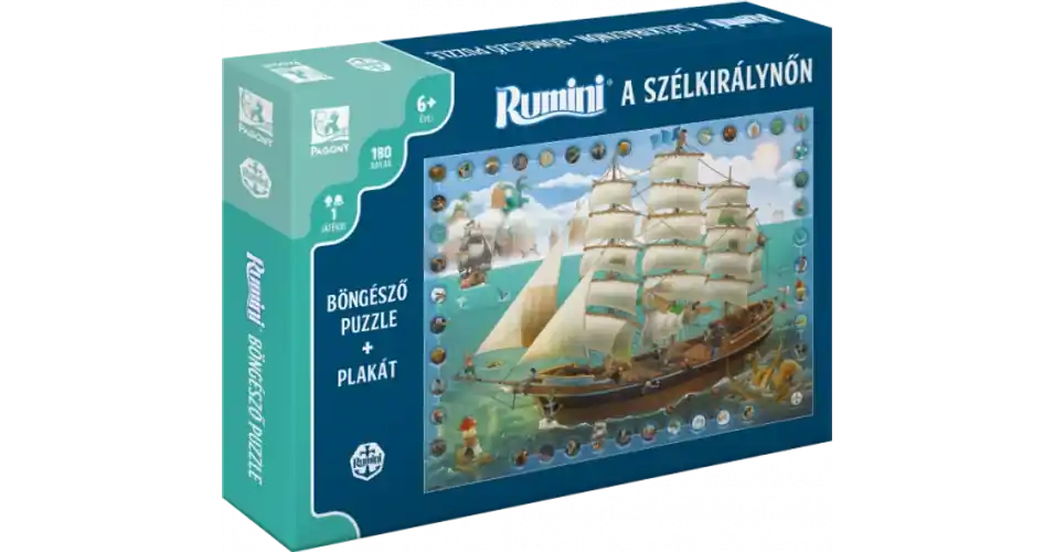 Kihagyhatatlan ajánlat Rumini a Szélkirálynőn böngésző puzzle 180 db-os