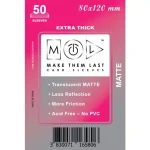 Azonnali szállítás MTL 80x120 mm premium MATT kártyavédő 50db