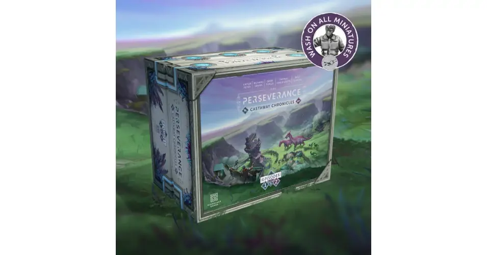 Nézd meg most Perseverance Castaway Chronicles (Deluxe with washed minis) angol társasjáték