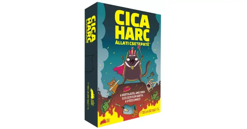 Cicaharc Állati csetepaté társasjáték Prémium
