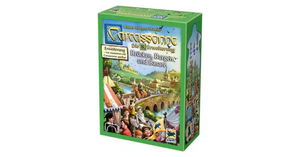 Carcassonne 8. - Várak, Hidak, Vásárok (német, letölthető magyar szabállyal) kiegészítő Újdonság