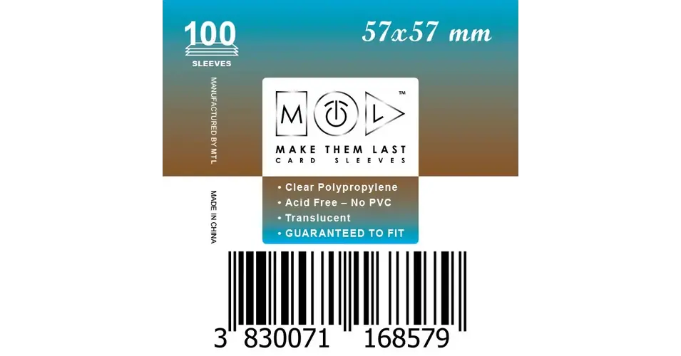 Vedd meg online MTL 57x57 mm standard kártyavédő 100 db