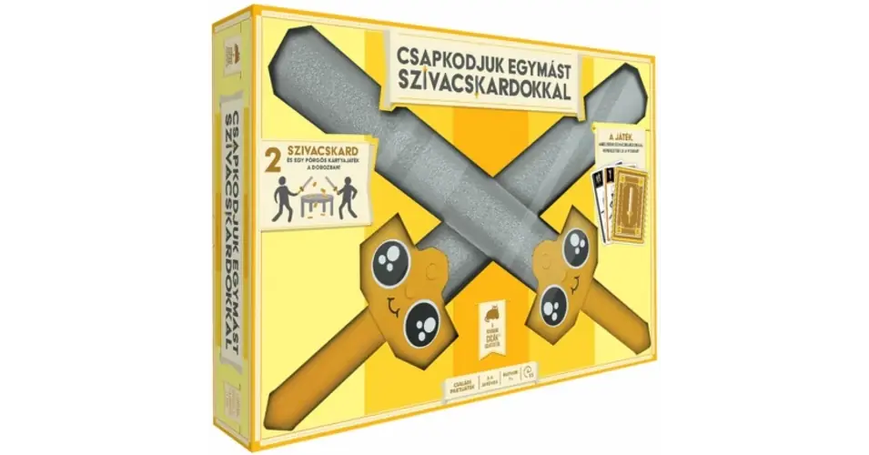 Újdonság Csapkodjuk egymást szivacskardokkal társasjáték