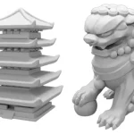 Shogun no Katana Lion & pagoda add-on (minik) kiegészítő Gyors szállítás
