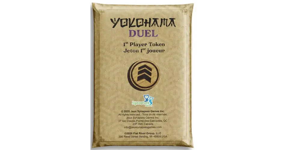 Yokohama Duel Premium First Player Token (angol) kiegészítő Exkluzív ajánlat