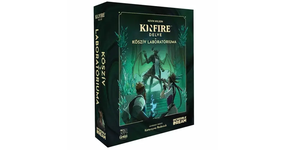 Gyors kiszállítás Kinfire Delve Kőszív laboratóriuma társasjáték