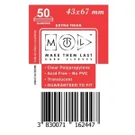 Olcsó MTL 43x67 mm prémium kártyavédő 50 db