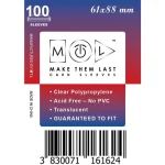 MTL 61x88 mm standard kártyavédő 100 db Szuper akció