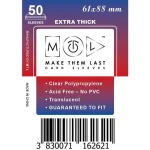 MTL 61x88 mm prémium kártyavédő 50 db Alacsony ár