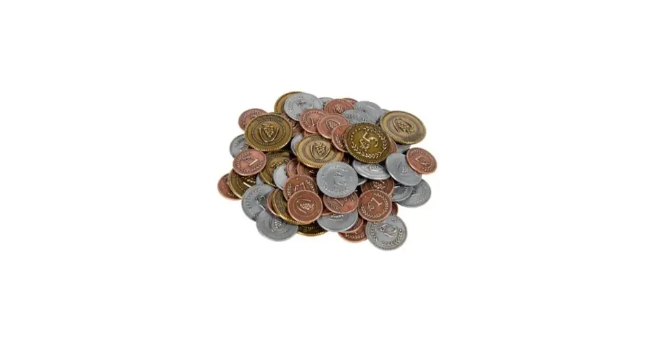 Árcsökkenés Viticulture Metal Lira Coins (fémpénzek) kiegészítő