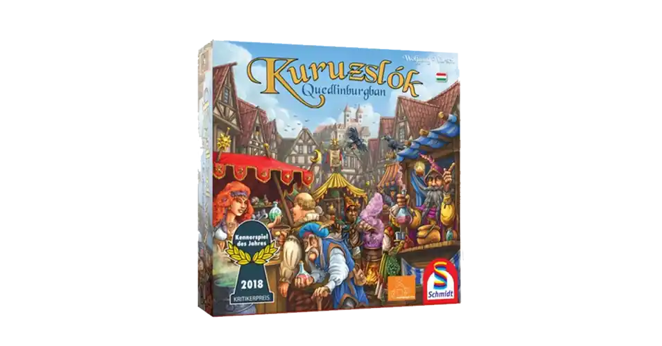 Kuruzslók Quedlinburgban (angol kiadás, nyomdai magyar szabállyal) társasjáték Szuper ajánlat