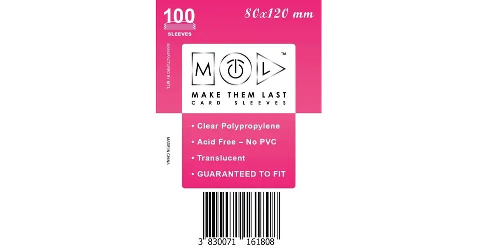 Vedd meg online MTL 80x120 mm standard kártyavédő 100db