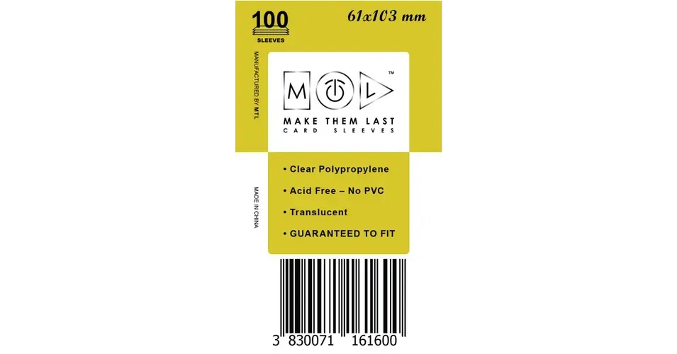 Vedd meg most MTL 61x103 mm standard kártyavédő 100db