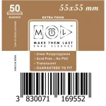 Bestseller MTL 55x55 mm premium kártyavédő 50db