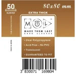 MTL 80x80 mm premium kártyavédő 50db Prémium