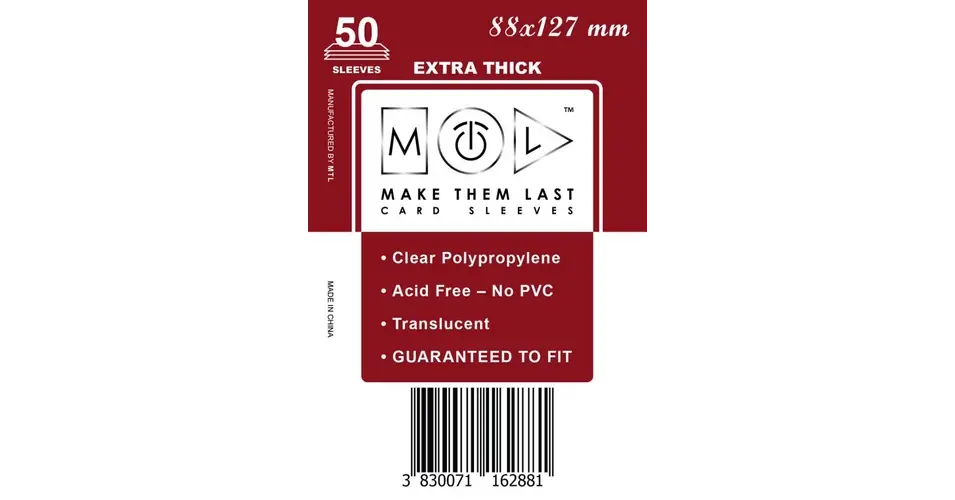 Biztonságos fizetés MTL 88x127 mm premium kártyavédő 50db