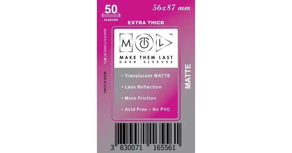 Expressz szállítás MTL 56x87 mm premium MATT kártyavédő 50db