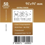 MTL 90x90 mm premium kártyavédő 50db Vásárlói kedvenc