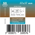 Akciós ár MTL 57x57 mm premium kártyavédő 50db