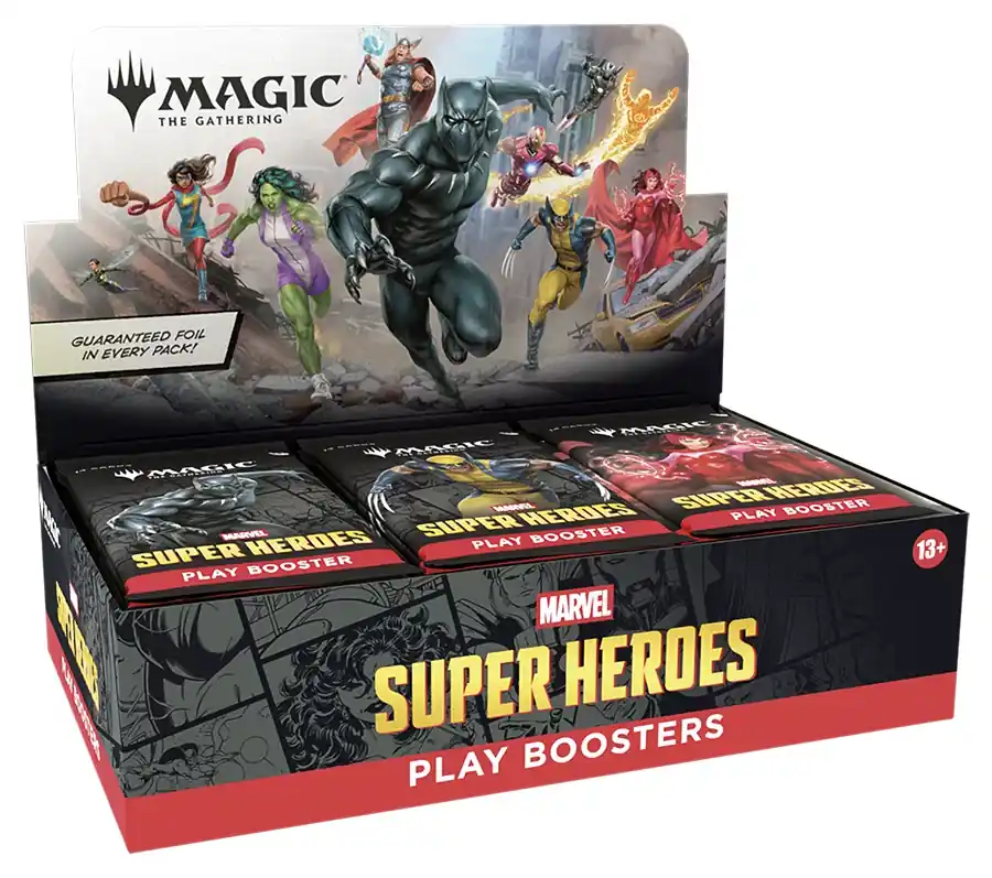 Legkelendőbb Marvel Super Heroes Play Booster Display
