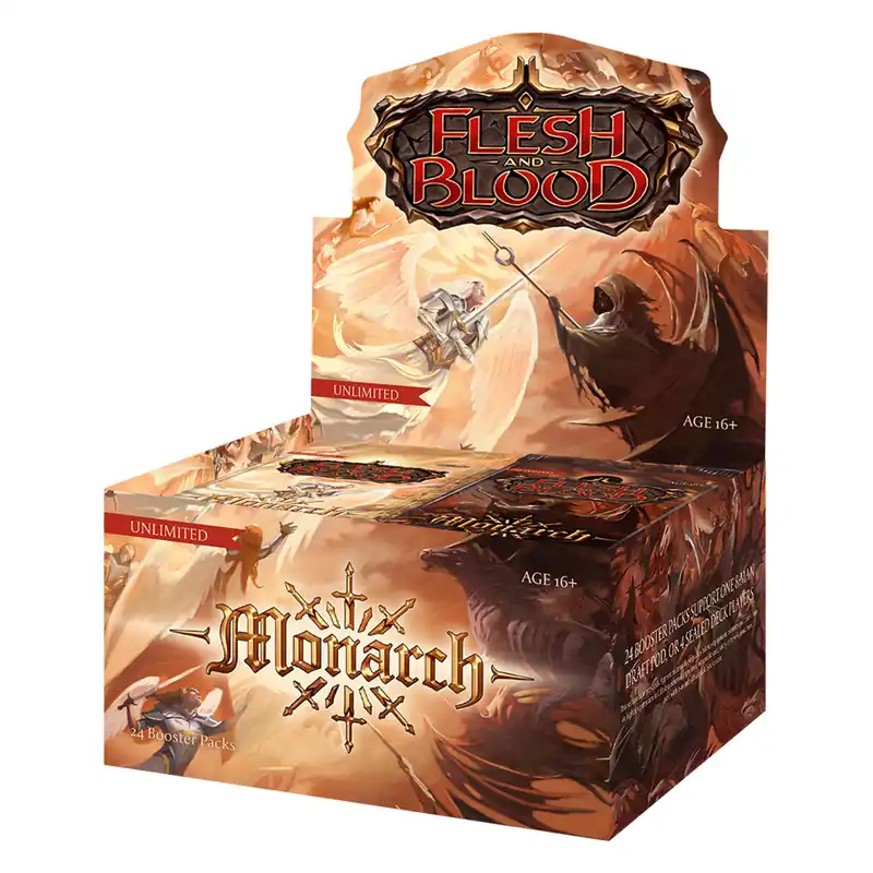Legjobb ár Flesh & Blood - Monarch (Unlimited) booster display