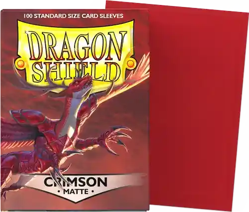 Gyors kiszállítás Dragon Shield – Matte Sleeves – Crimson (63x88)