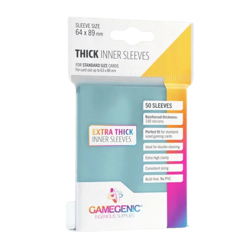 Thick Inner Sleeves – Clear (63x88) Alacsony ár