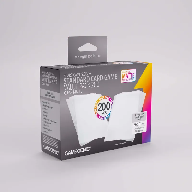 Gamegenic – Standard Value Pack Matte Clear (200) 10111 Bestseller