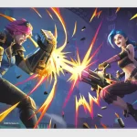 Szuper akció Riftbound League of Legends TCG - Vendetta Playmat - Jinx vs Vi