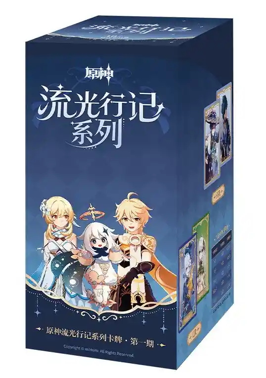Szuper ajánlat Letogoods - Genshin Impact Glowing Travelogue Card Series Vol.1 Box (18packs)