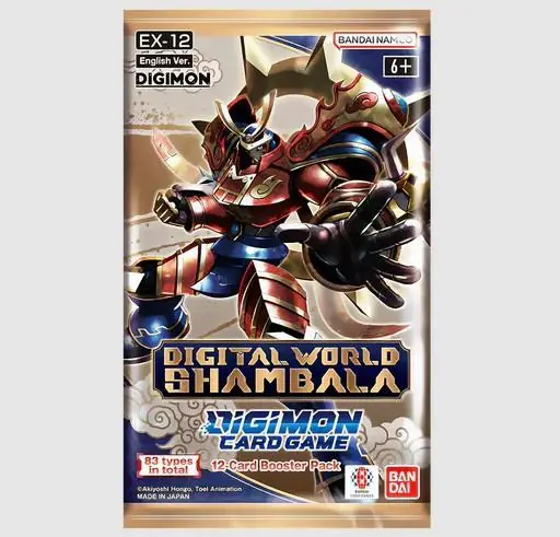 Olcsóbb Digimon Card Game - Digital World Shambala EX12 Booster (12 Cards)