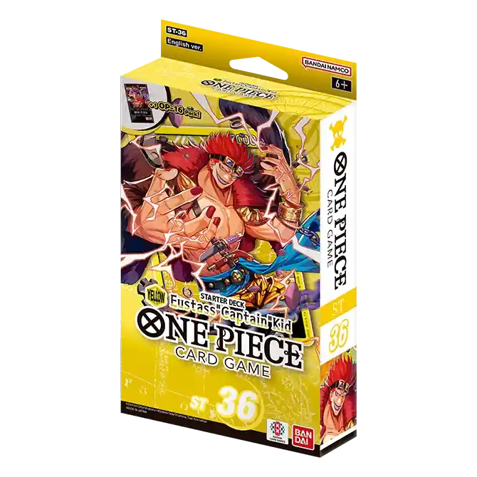Kihagyhatatlan ajánlat One Piece Card Game Yellow Eustass "Captain" Kid Starter Deck ST36
