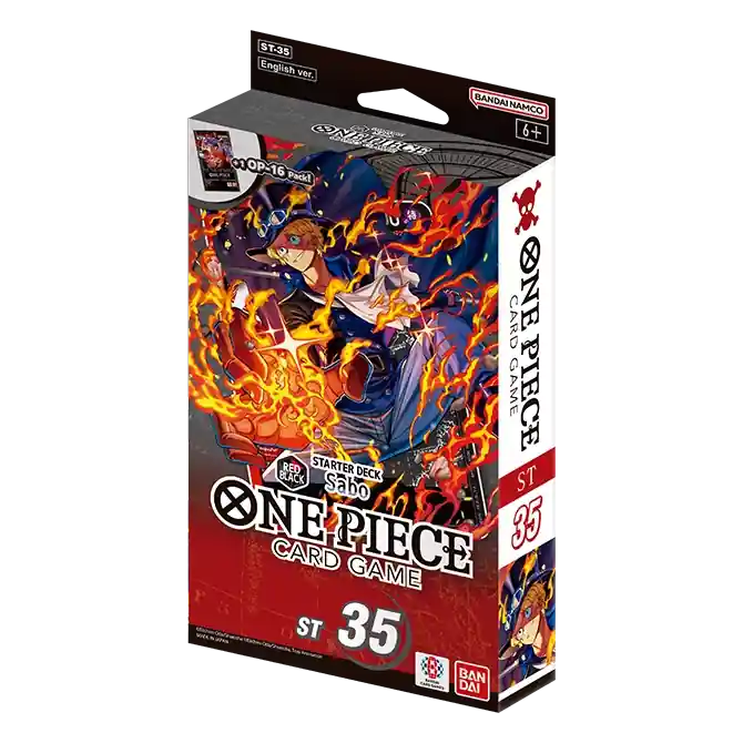 One Piece Card Game Red/Black Sabo Starter Deck ST35 Outlet