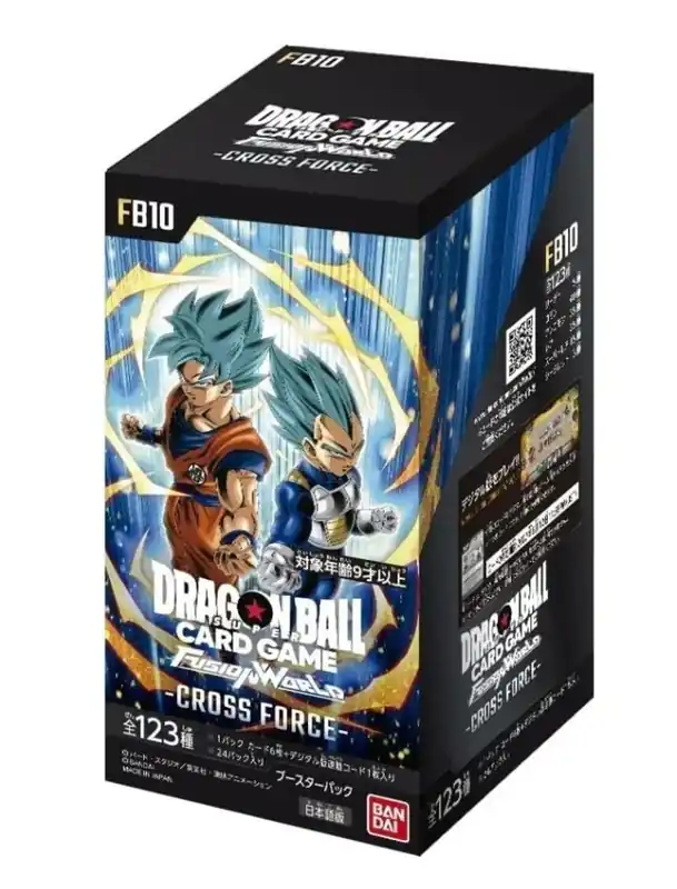 Kiárusítás Japán Dragon Ball Super Card Game Fusion World FB10 Cross Force Display (24packs)