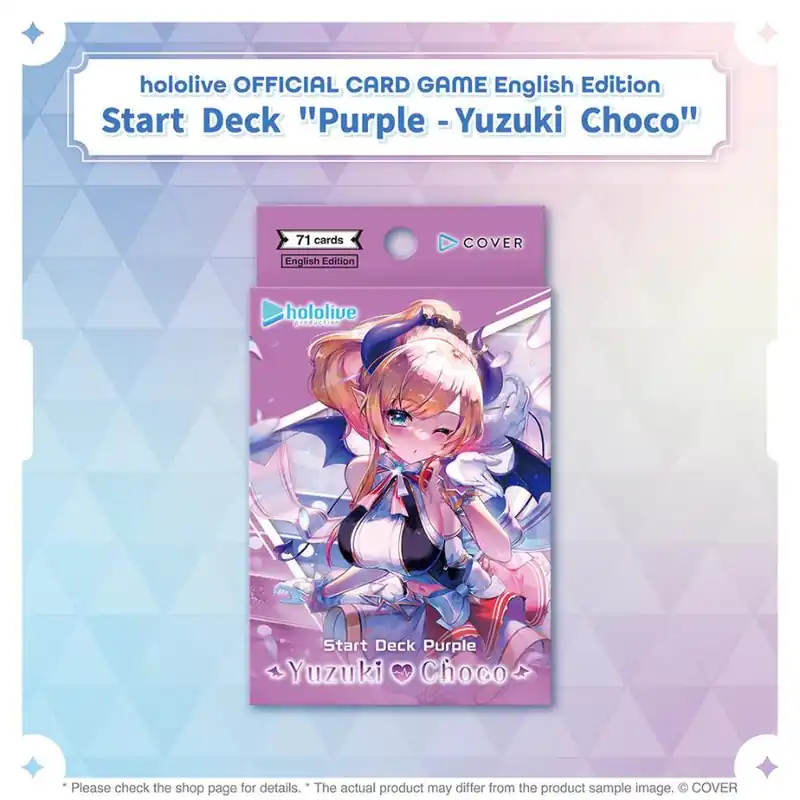 Újdonság Hololive Card Game Start Deck Purple - Yuzuki Choco