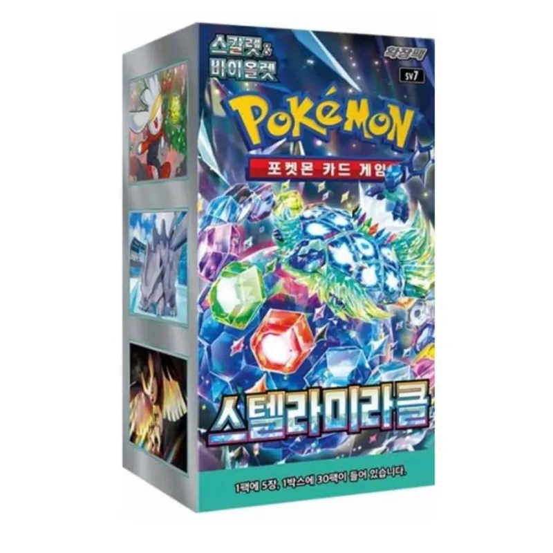 Pokémon TCG Koreai Stellar Crown SV7 Booster Box (30packs) Szezonális akció