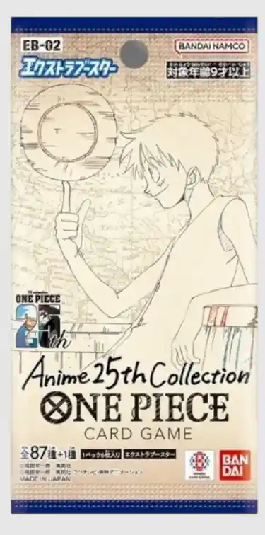 Japán One Piece Card Game Anime 25th Collection EB02 Booster (6cards) Biztonságos vásárlás