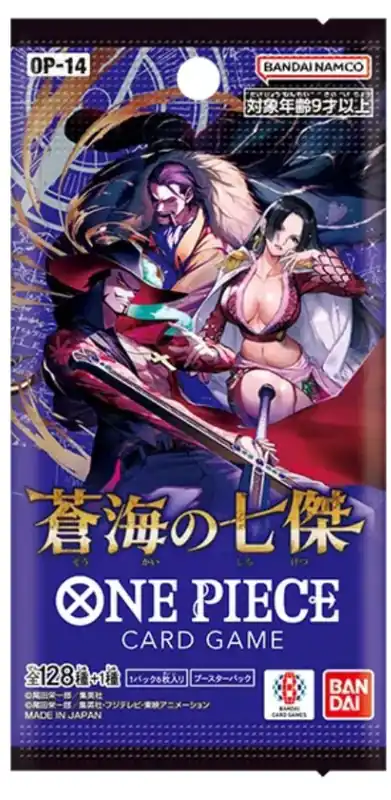 Japán One Piece Card Game The Azure Sea‘s Seven OP14 Booster (6cards) Utolsó esély