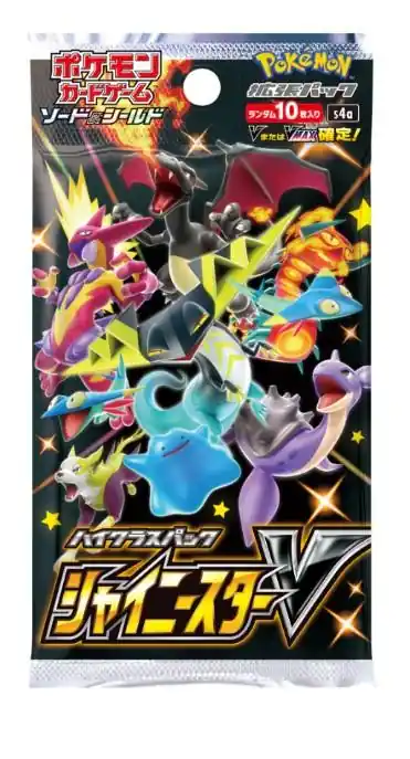 Expressz kézbesítés Pokémon TCG Japán Sword & Shield Shiny Star V S4a Booster (10cards)