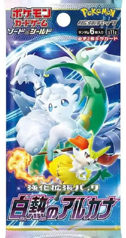 Pokémon TCG Japán Incandescent Arcana S11A Booster (6cards) Azonnal elérhető