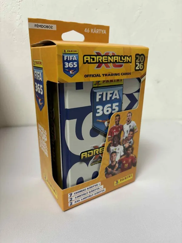 Adrenalyn XL Fifa 365 2026 Mega fémdoboz Biztonságos fizetés