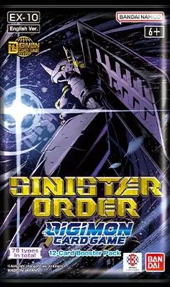Újdonság Digimon Card Game - Sinister Order EX10 Extra Booster