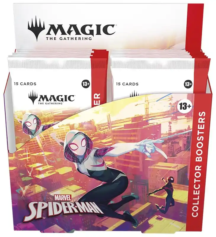 Szezonális akció Magic the Gathering - Marvel‘s Spider-Man - collector display (12 booster)