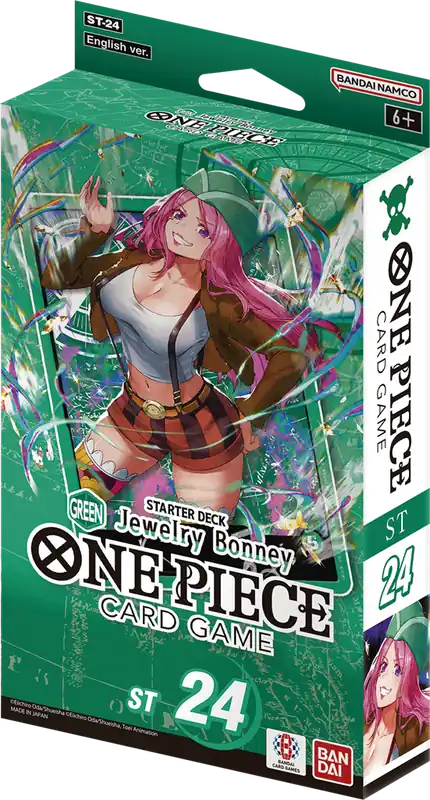 One Piece Card Game Green Jewelry Bonney Starter Deck ST24 Azonnal elérhető