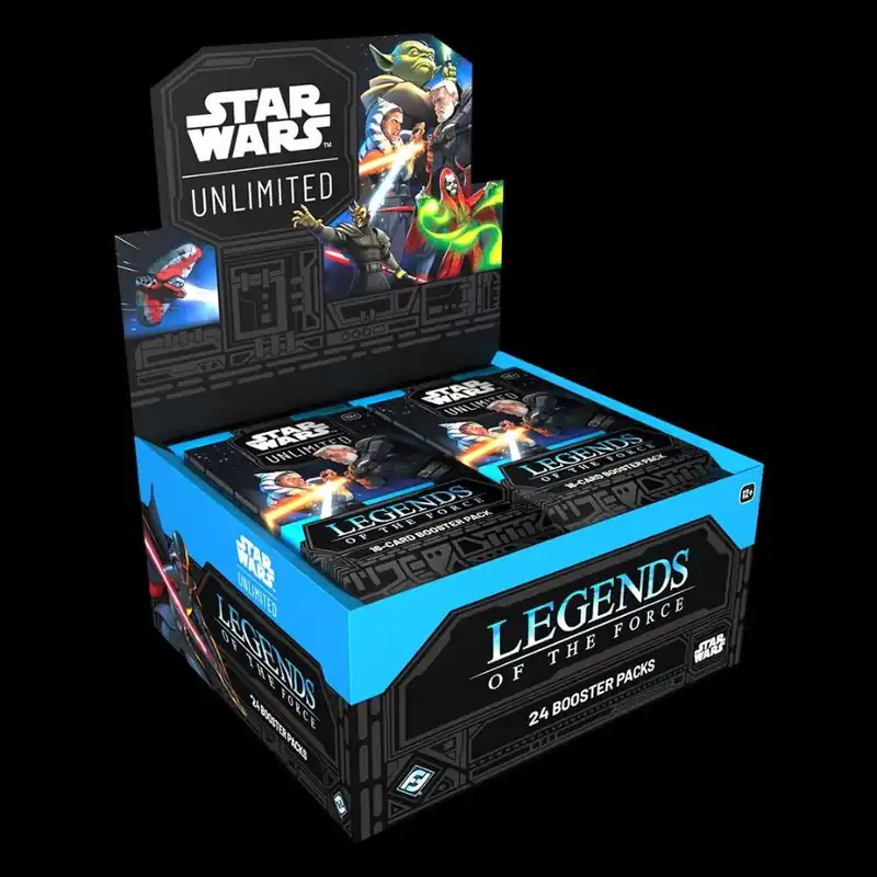 Legkelendőbb Star Wars Unlimited Legends of the Force Booster Display