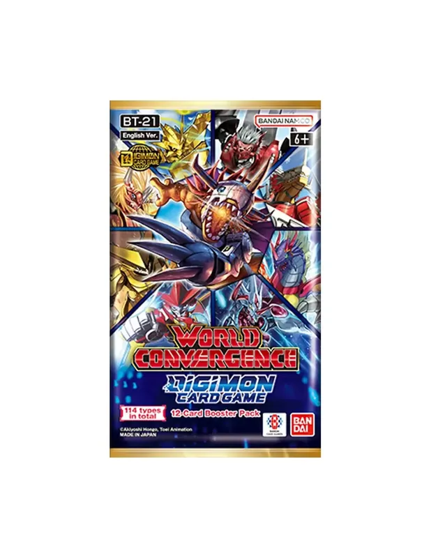 Digimon Card Game - World Convergence BT21 Booster Legnépszerűbb