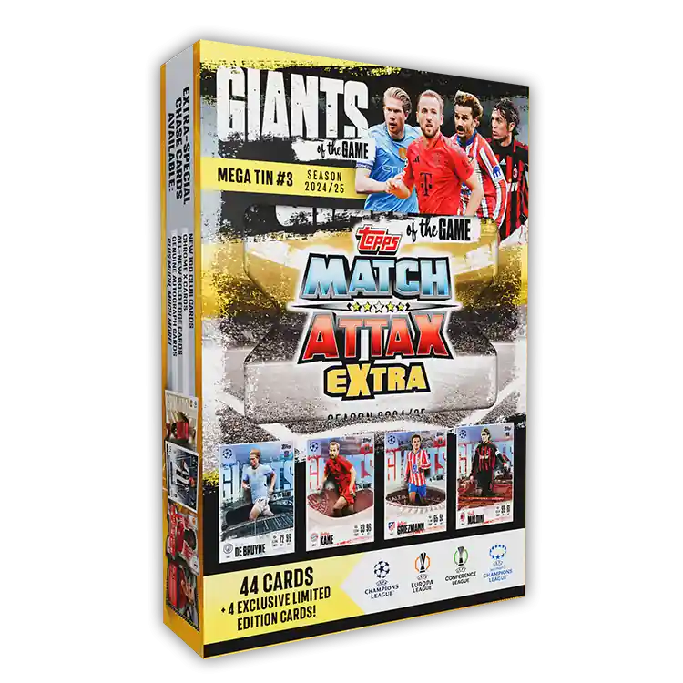 Árcsökkenés Match Attax Extra 2025 - Mega Fémdoboz
