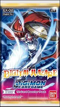 Újdonság Digimon Card Game - Digital Hazard EX-02 Booster
